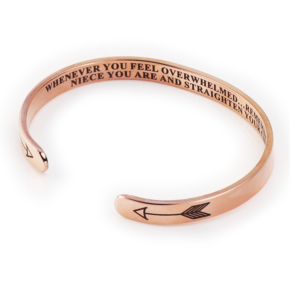 Whenever You Feel Overwhelmed remember whose Niece you are and Straighten Your Crown Bracelet