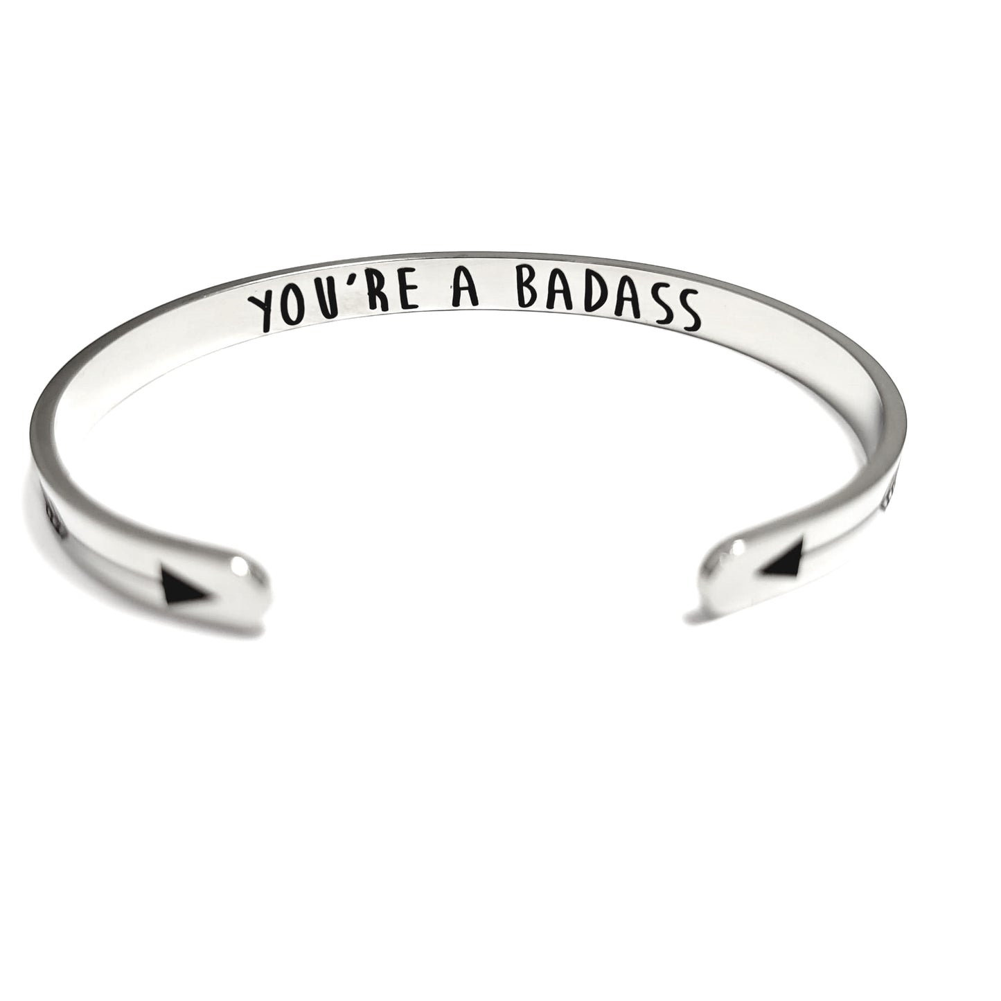 You're a Badass Inspirational Quote Cuff Bracelet