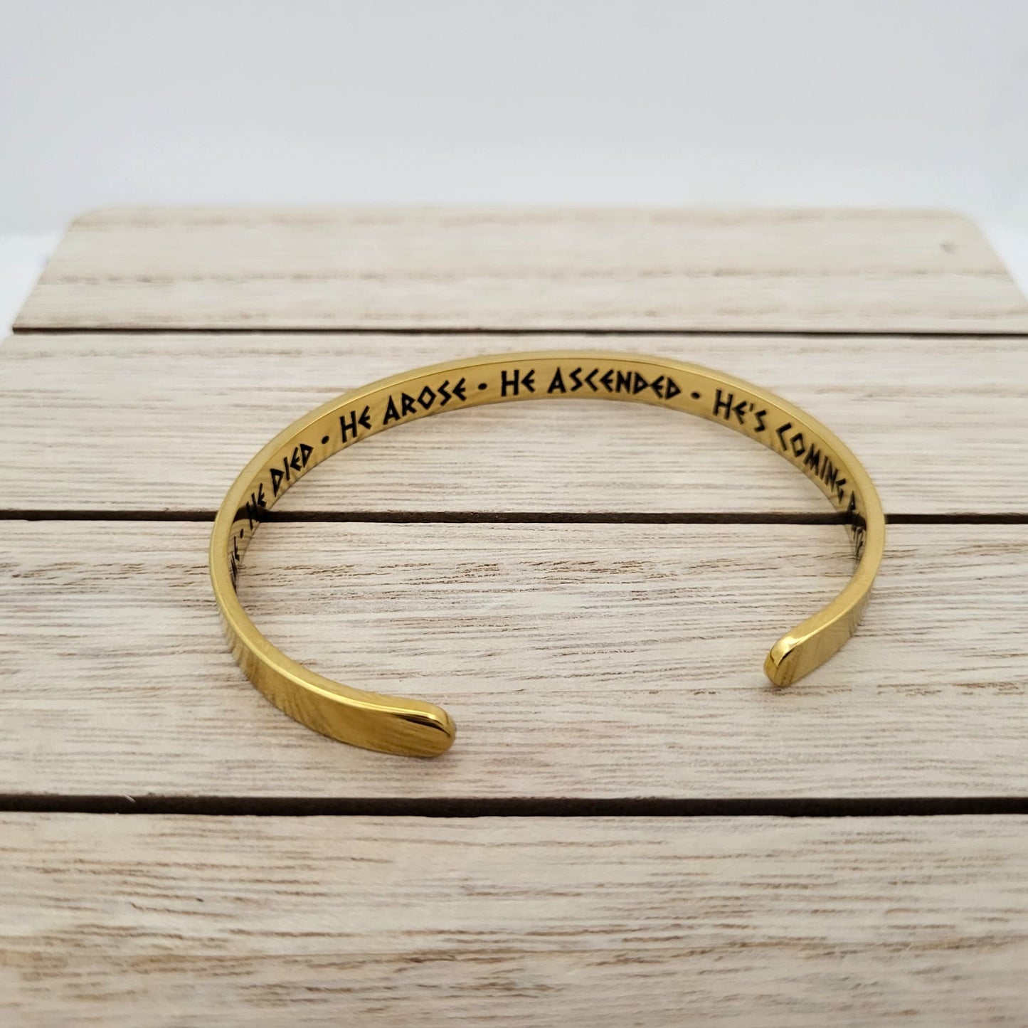 Witness Bracelet - He Came. He Died. He Arose. He Ascended. He's Coming Back. Jesus Christ Witness Bracelets for Women