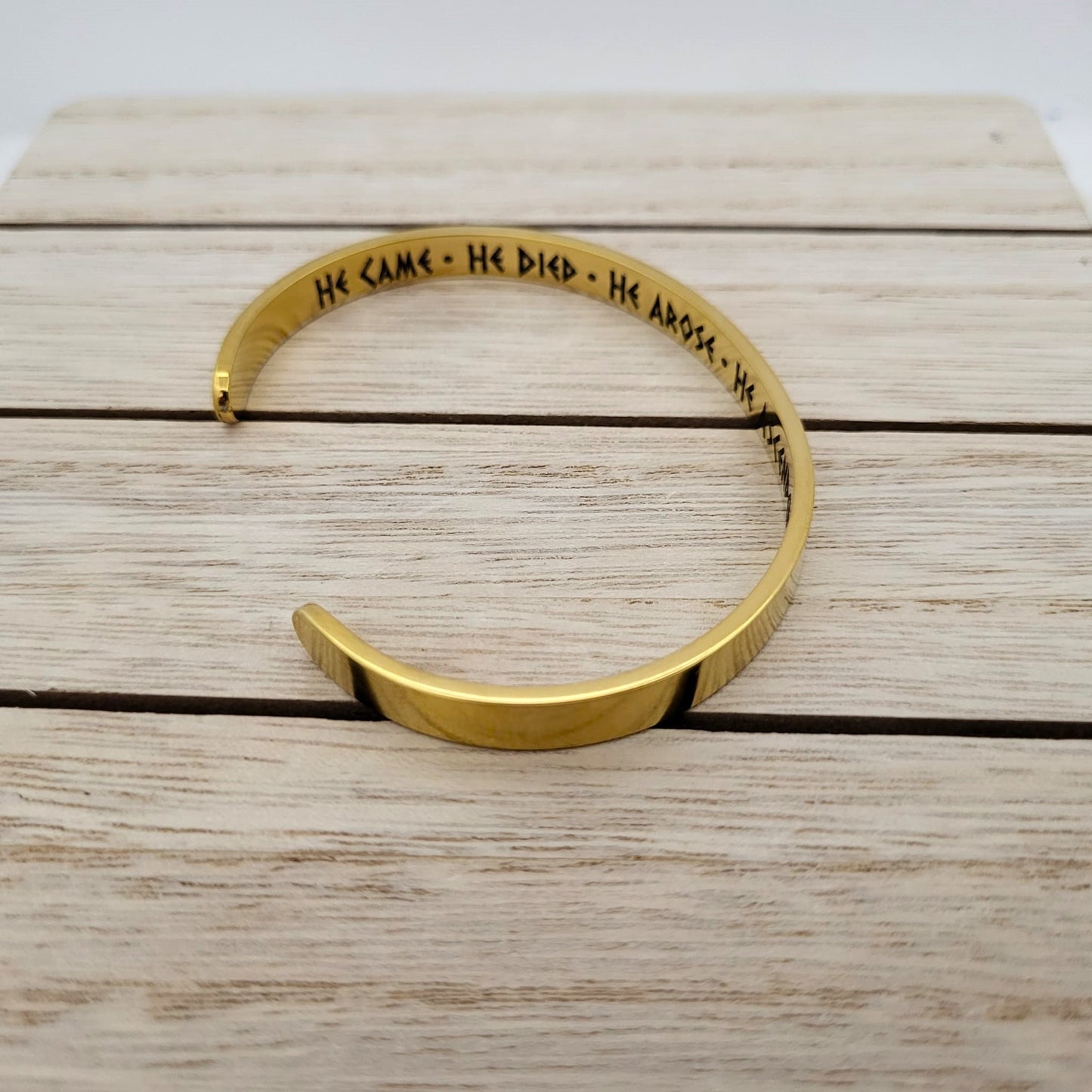 Witness Bracelet - He Came. He Died. He Arose. He Ascended. He's Coming Back. Jesus Christ Witness Bracelets for Women