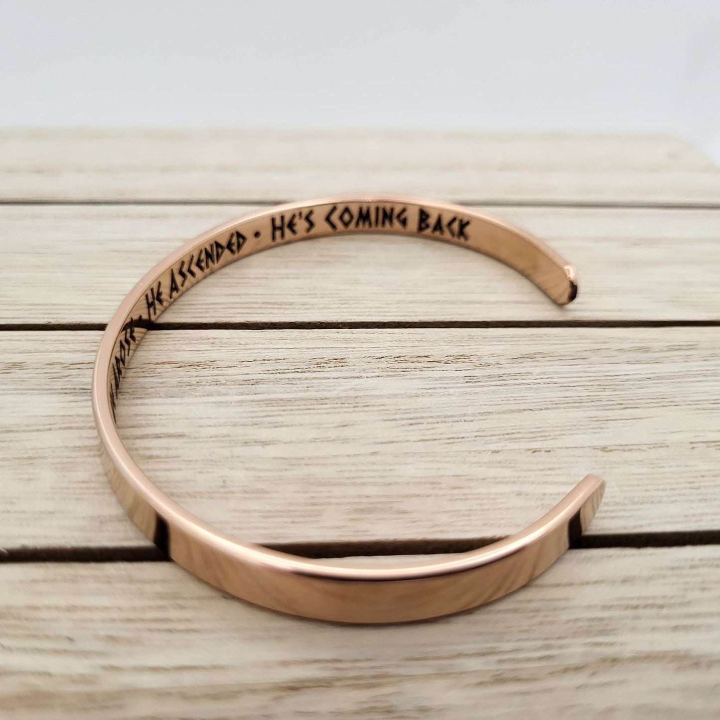 Witness Bracelet - He Came. He Died. He Arose. He Ascended. He's Coming Back. Jesus Christ Witness Bracelets for Women