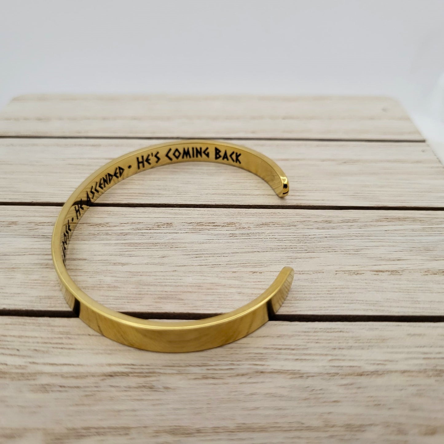 Witness Bracelet - He Came. He Died. He Arose. He Ascended. He's Coming Back. Jesus Christ Witness Bracelets for Women