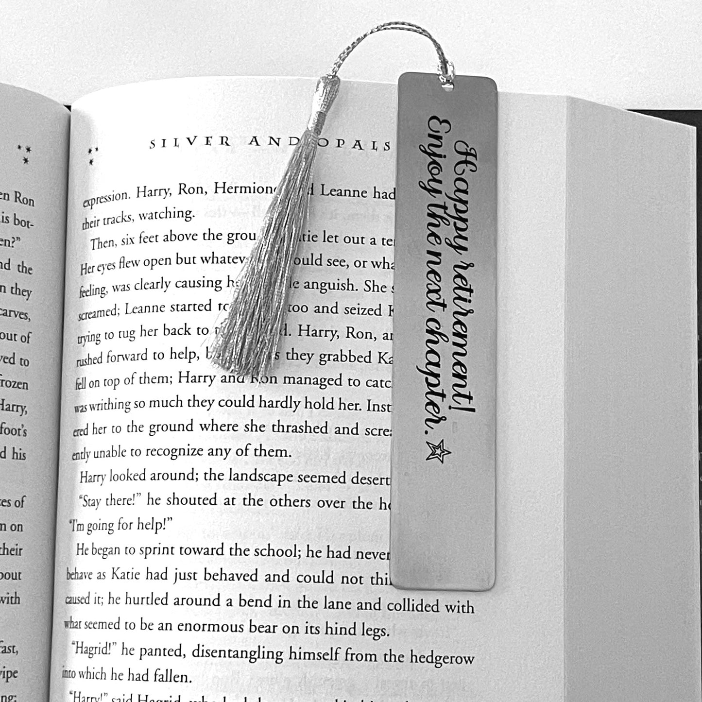 Retirement Bookmark for Men Women Coworker - Happy retirement. Enjoy the next chapter.