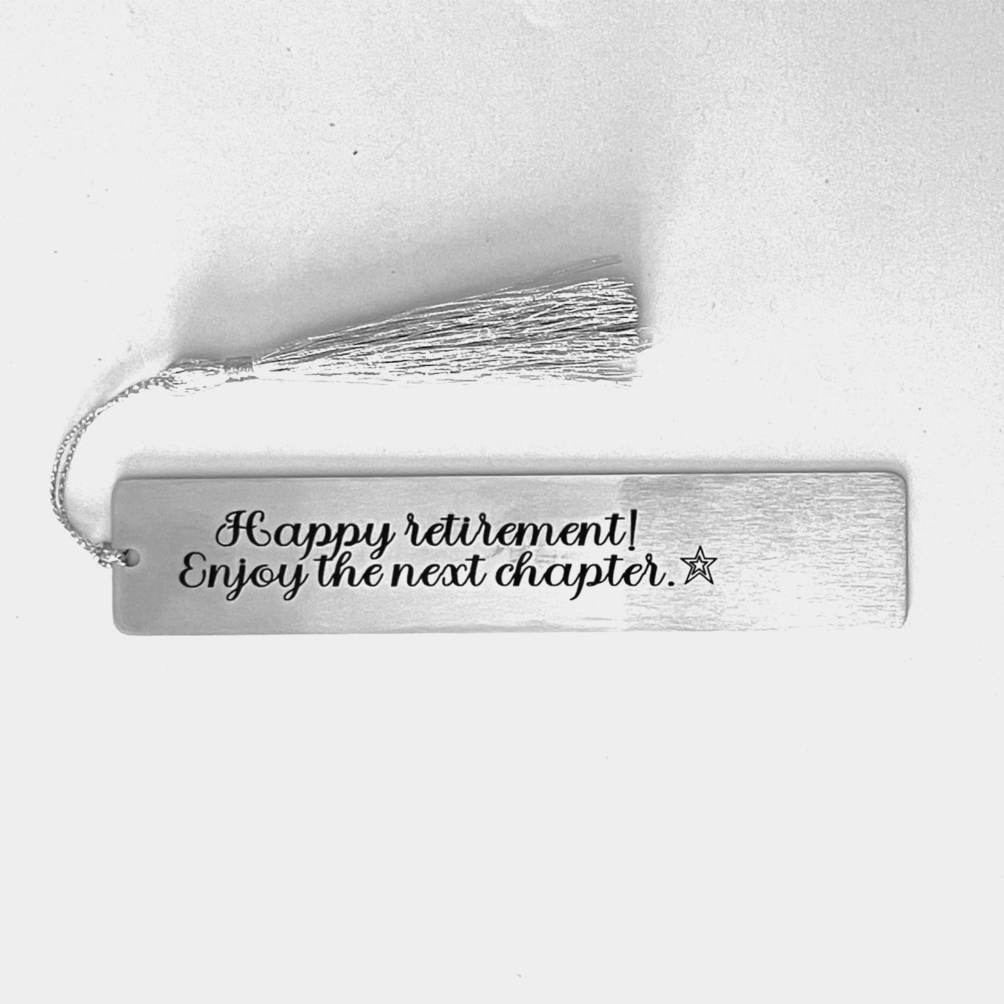 Retirement Bookmark for Men Women Coworker - Happy retirement. Enjoy the next chapter.