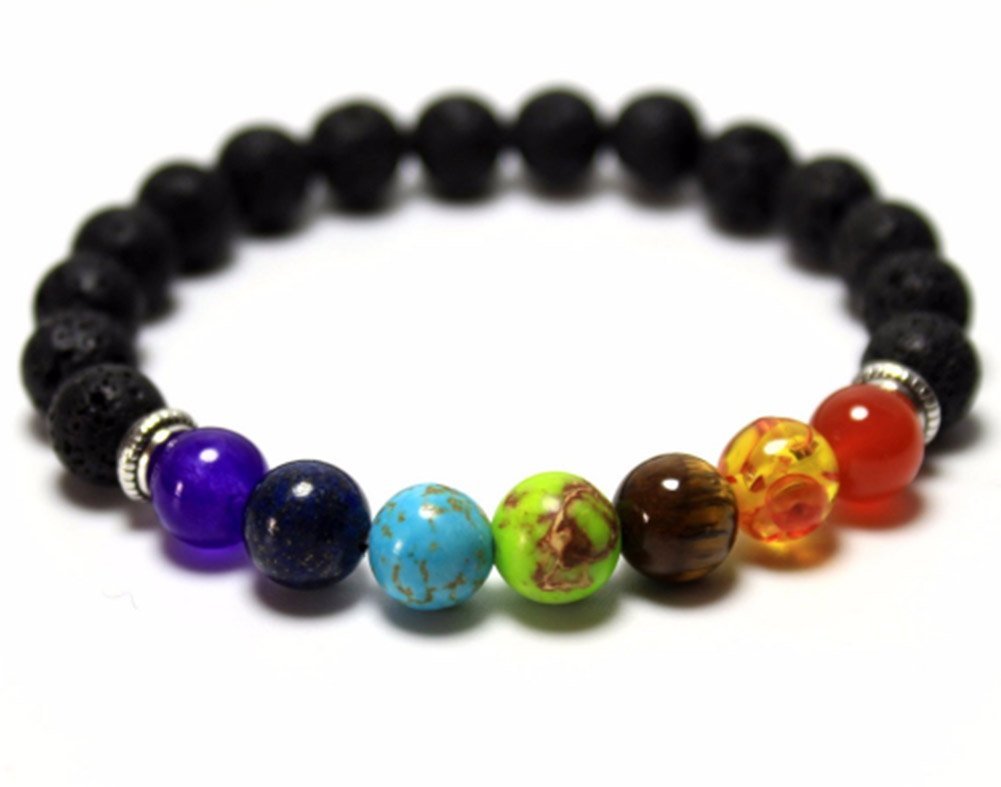 NationinFashions Natural 8mm Stone Lava Rock Bead Diffuser Bracelets for Men & Women. Excellent Mothers Gift. - NationinFashion