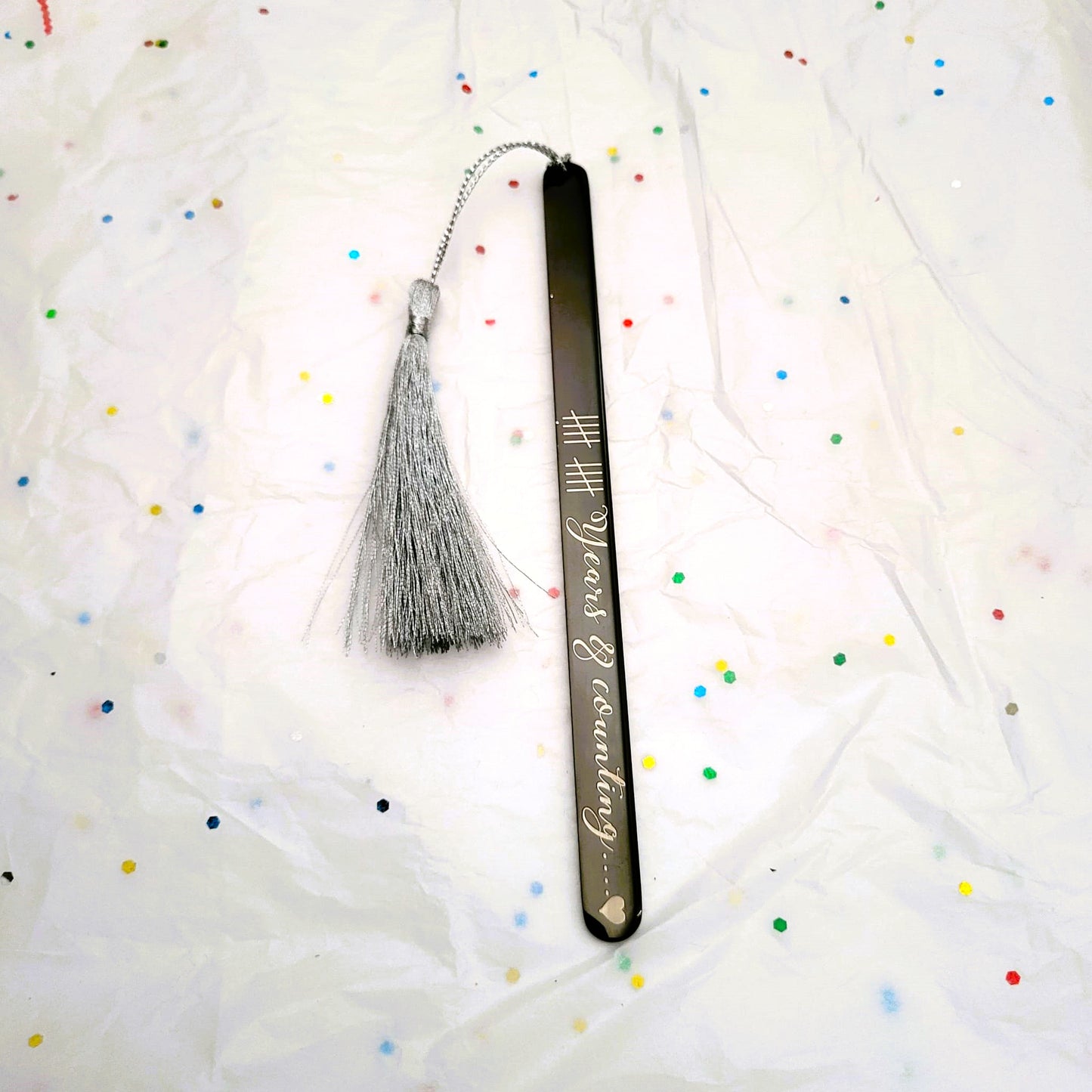 Custom Engraved Anniversary Gift Bookmark