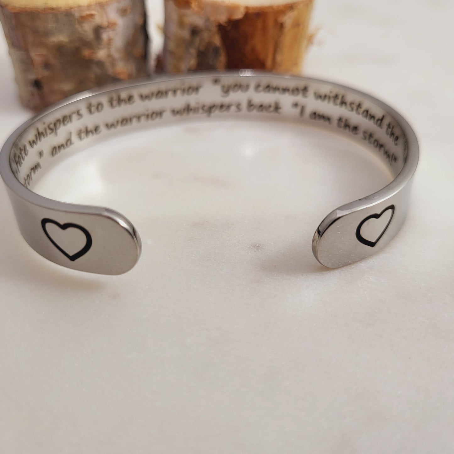 I Am The Storm Quote Warrior Inspirational Mantra Bracelet