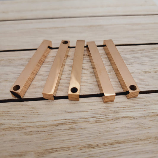 5 Pieces Vertical Bar Pendant Blank - 3D Bar Laser Engraving Blanks Supplies