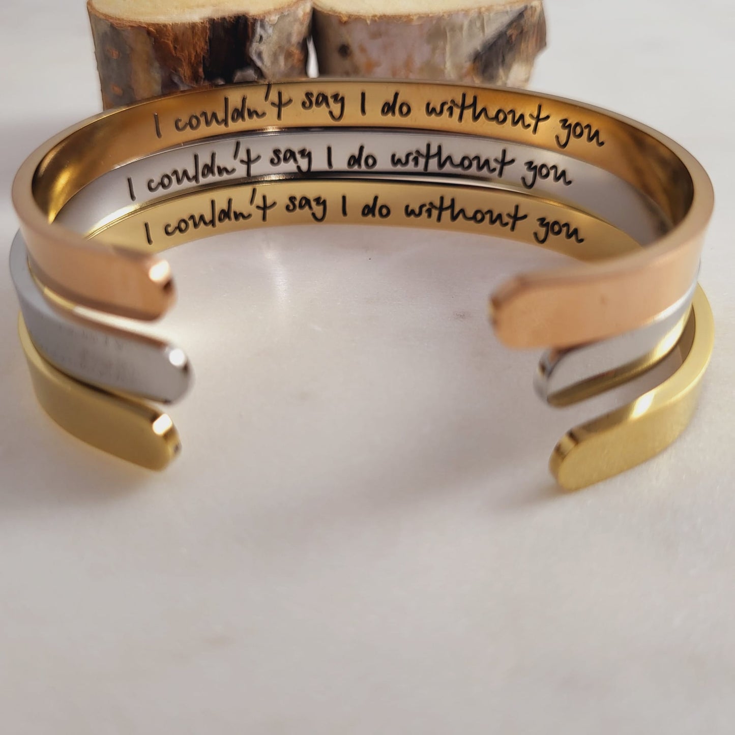 Bridesmaid & Maid of Honor Gift - I couldn't say i do without you Bracelet