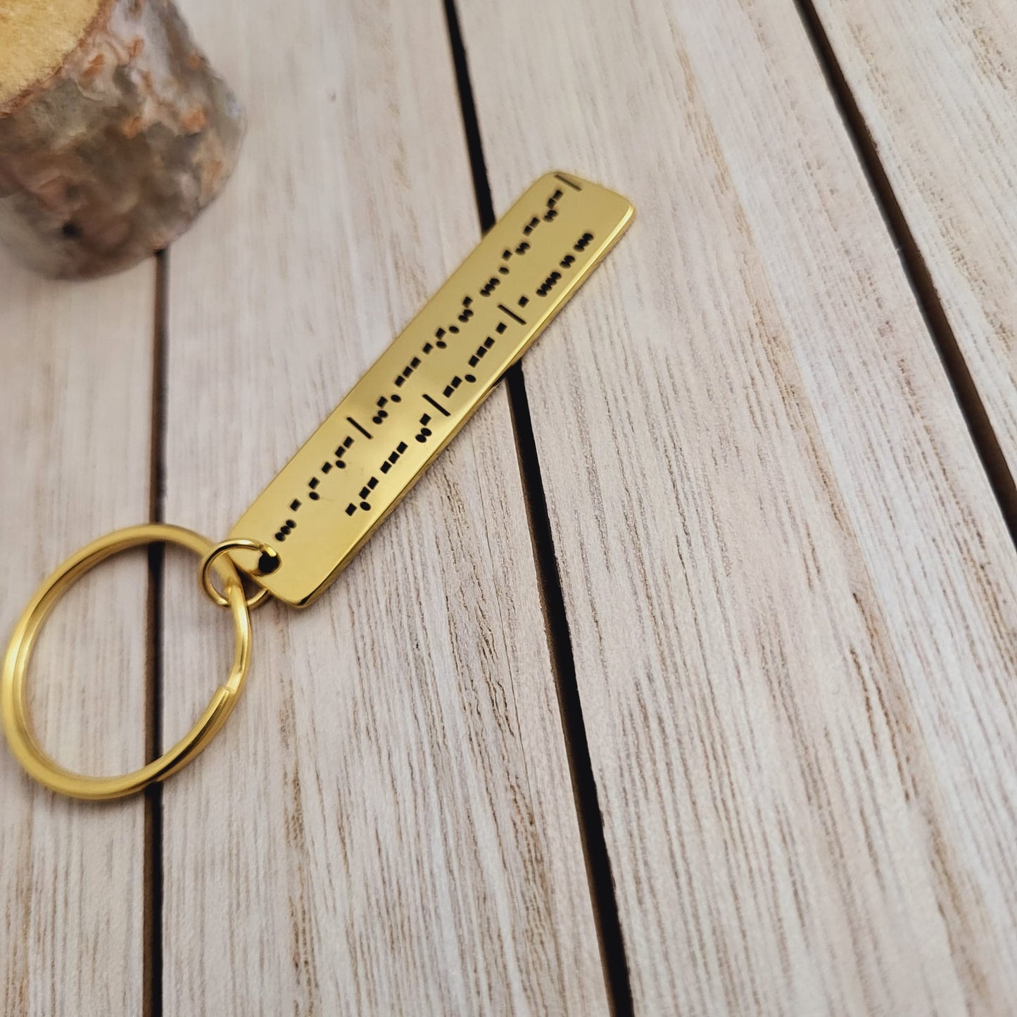Personalized & Custom Made Morse Code Keychains. Secret Message Morse code.