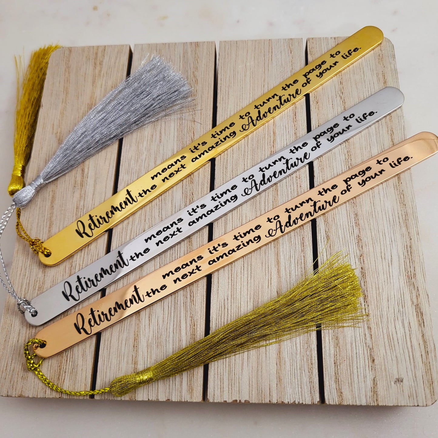 Best Retirement Bookmarks. Retirement means its time to turn the page to the Next amazing Adventure of your Life.