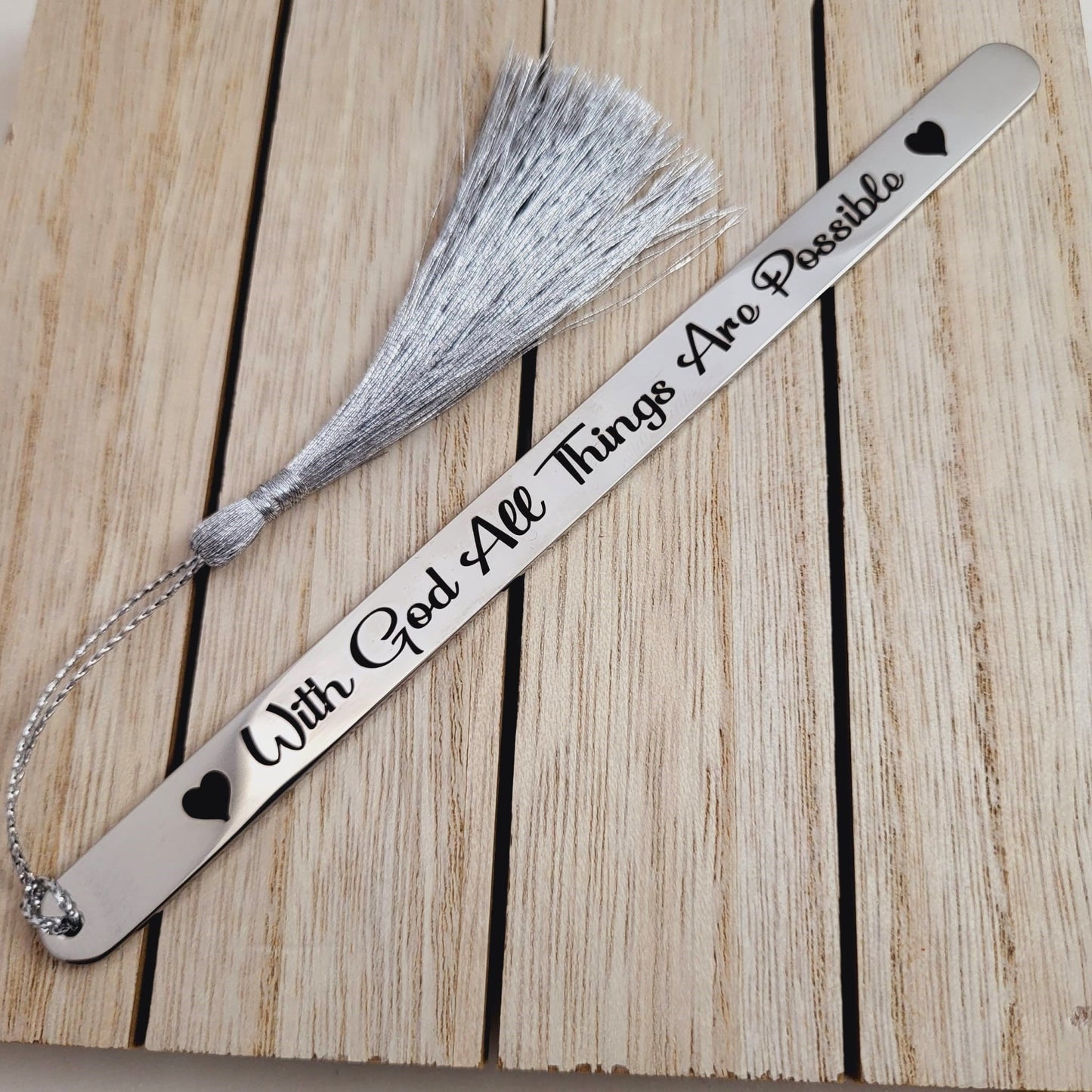 With God all things are possible - Bible verse Bookmarks