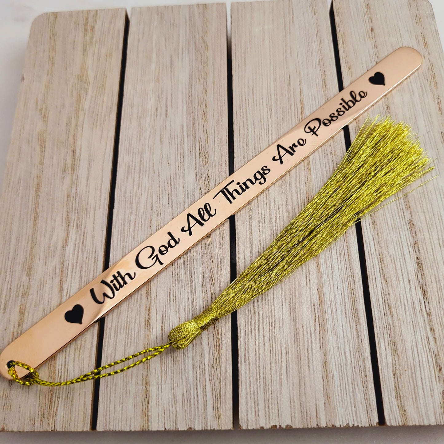 With God all things are possible - Bible verse Bookmarks