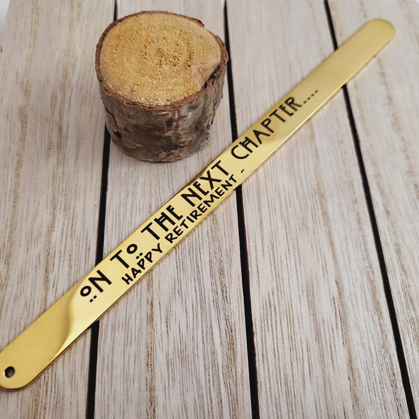 On To the Next Chapter - Happy Retirement METAL Bookmarks