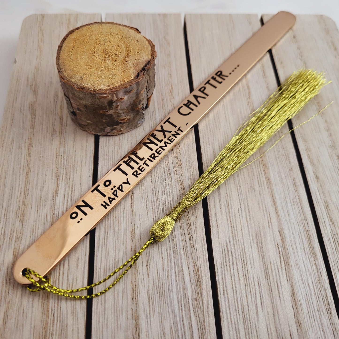 On To the Next Chapter - Happy Retirement METAL Bookmarks