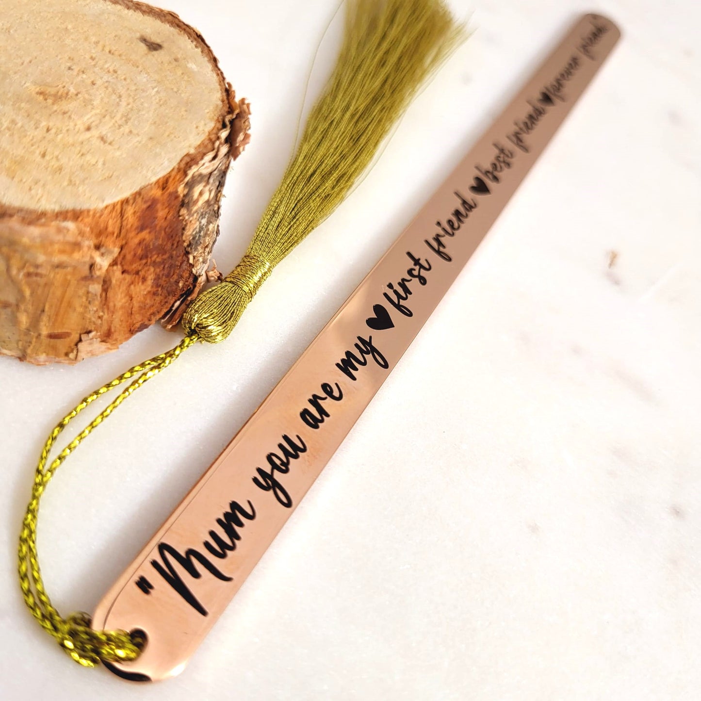 Mum Gifts Bookmark - Mum you are my first friend, best friend, forever friend.