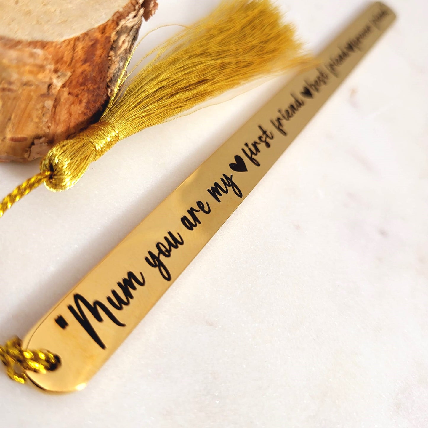 Mum Gifts Bookmark - Mum you are my first friend, best friend, forever friend.