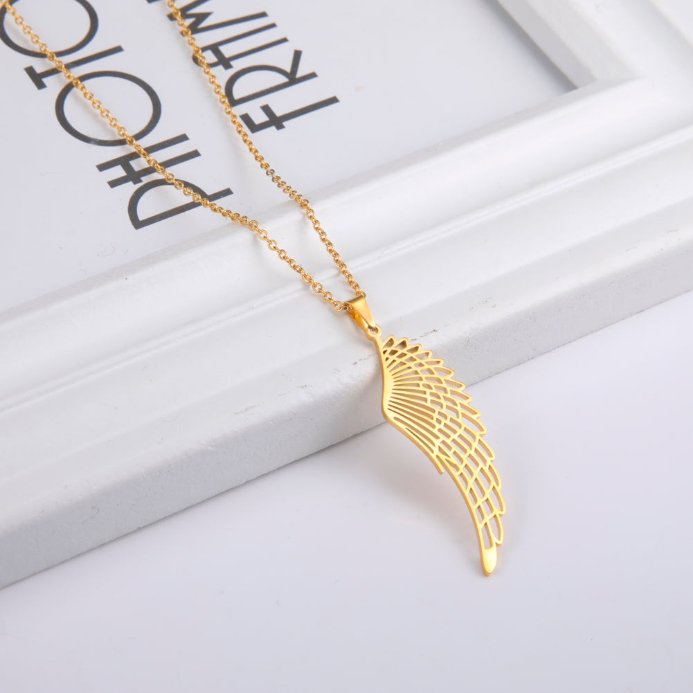 Angel Wings Pendant Necklace for Women Girls Christmas Gift