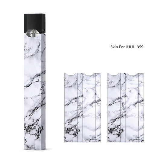 2 Pack Skin for Juul Vape Pen, Anti Slip Sleeve Cover fits Juul Vaping devices - Marble Print