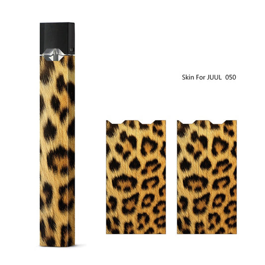2 Pack Skin for Juul Vape Pen, Anti Slip Sleeve Cover fits Juul Vaping devices - Royal Tiger Fur Print.