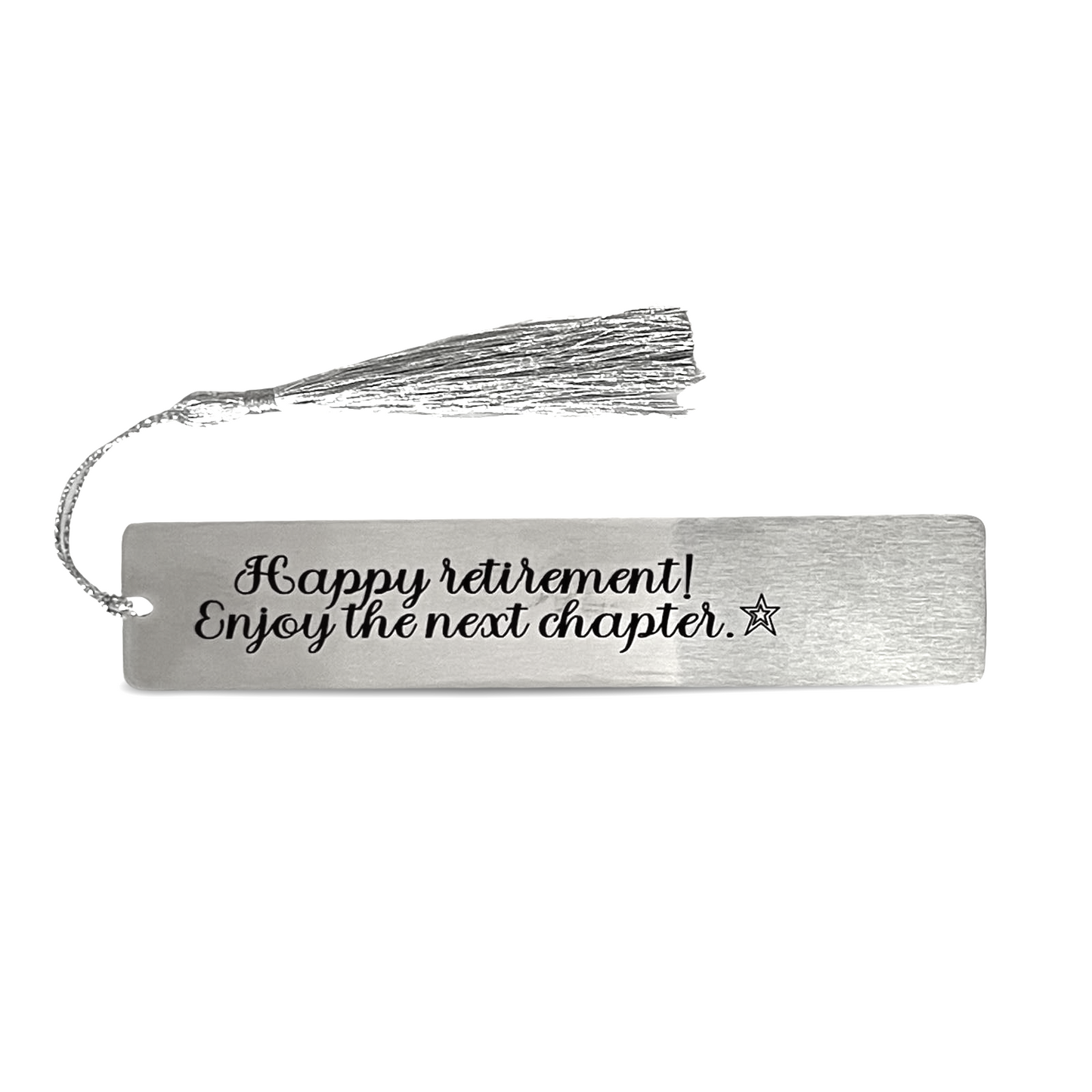 Retirement Bookmark for Men Women Coworker - Happy retirement. Enjoy the next chapter.