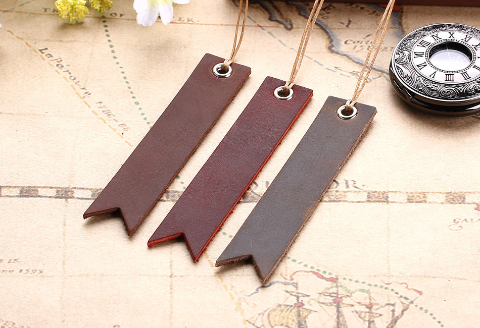 Vintage Leather Bookmark as Christmas Present