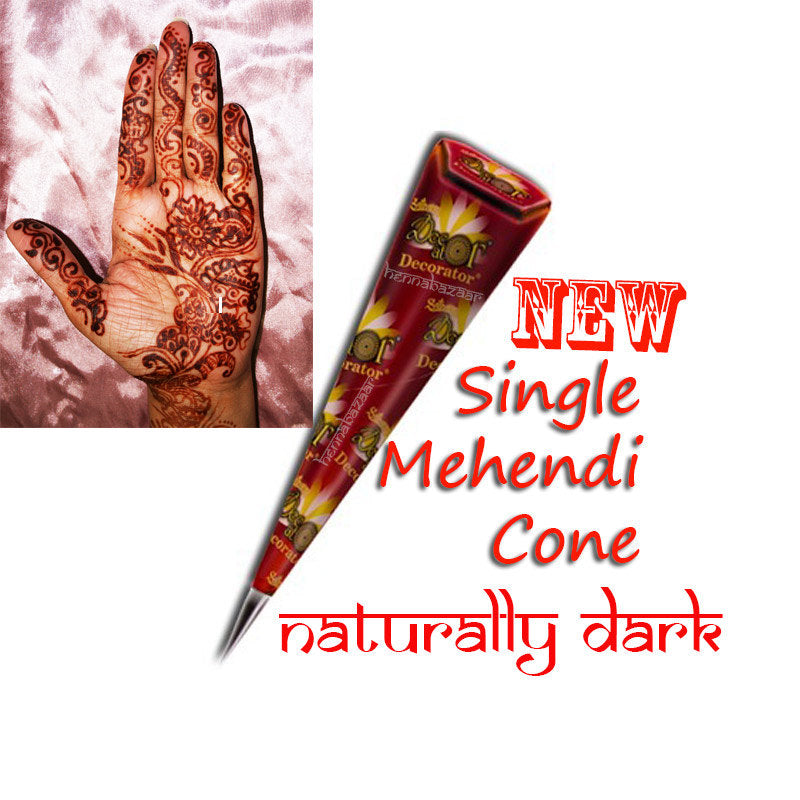 Mehndi Henna Cone Tattoo Ready Mixed Tattoo Natural Organic Pre Mixed Paste Hand Rolled Cones - NationinFashion