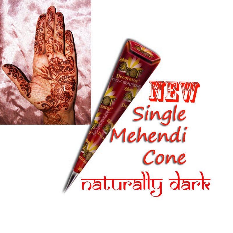 Henna Cone Mehndi Ready Mixed Tattoo Natural Organic Pre Mixed Paste Hand Rolled Cone - NationinFashion