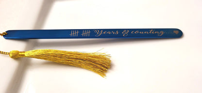 Custom Engraved Anniversary Gift Bookmark
