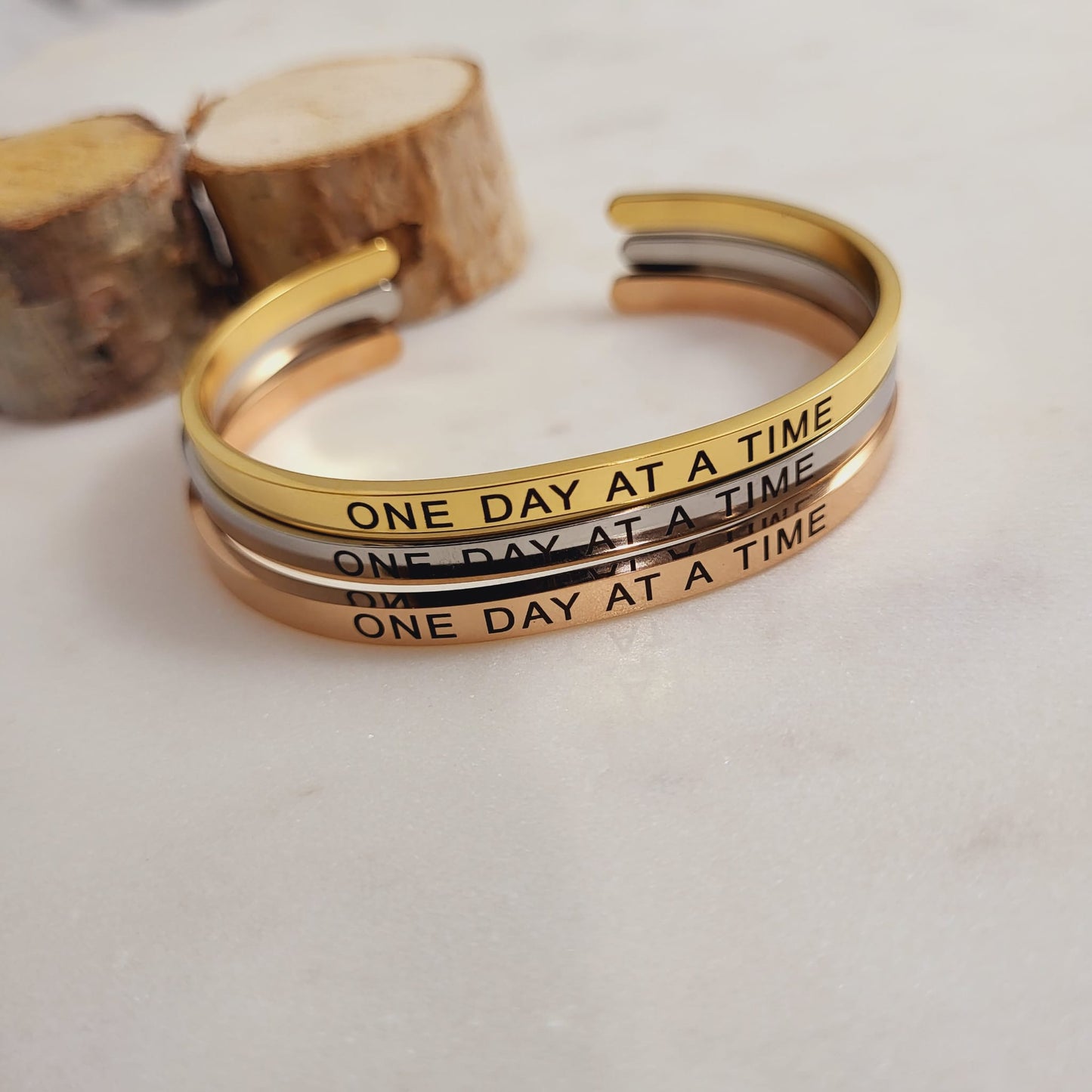 Wear Your Motivation - One day At a Time Bracelets