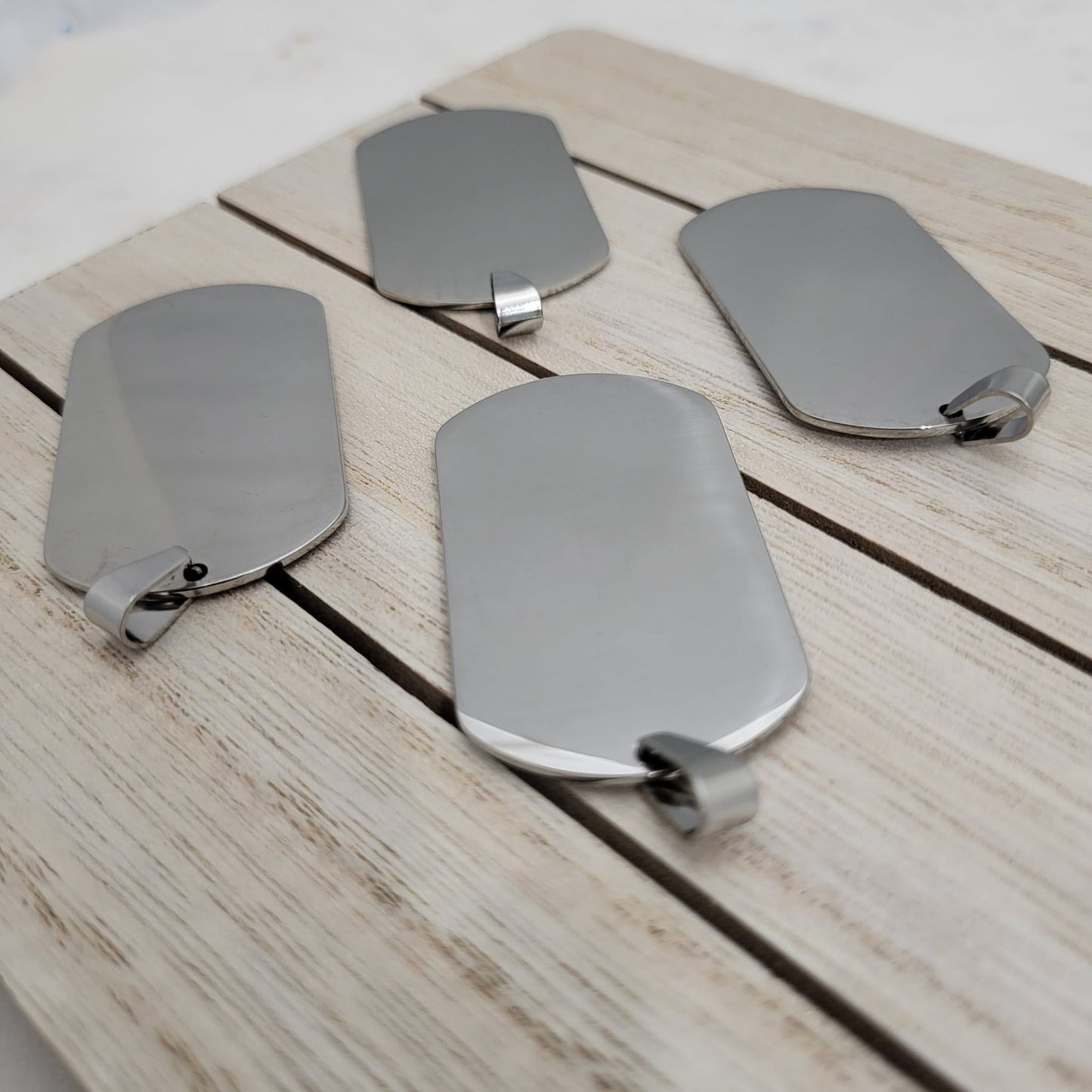 Military Tag / Dog Tag Laser Engraving Blanks -For DIY engraving