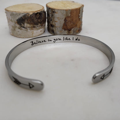 Inspirational Bracelets - Believe in You as i do.