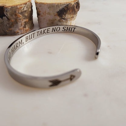 Inspirational Bracelets - Do No Harm But Take No SHIT
