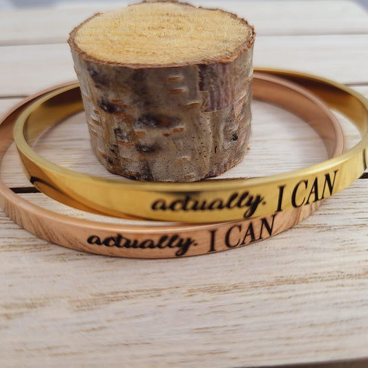 Actually I Can - Inspirational Jewelry Bracelet Gifts