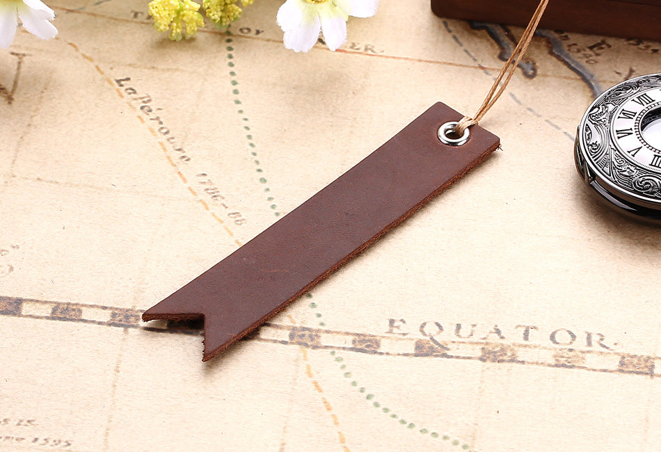 Vintage Leather Bookmark as Christmas Present