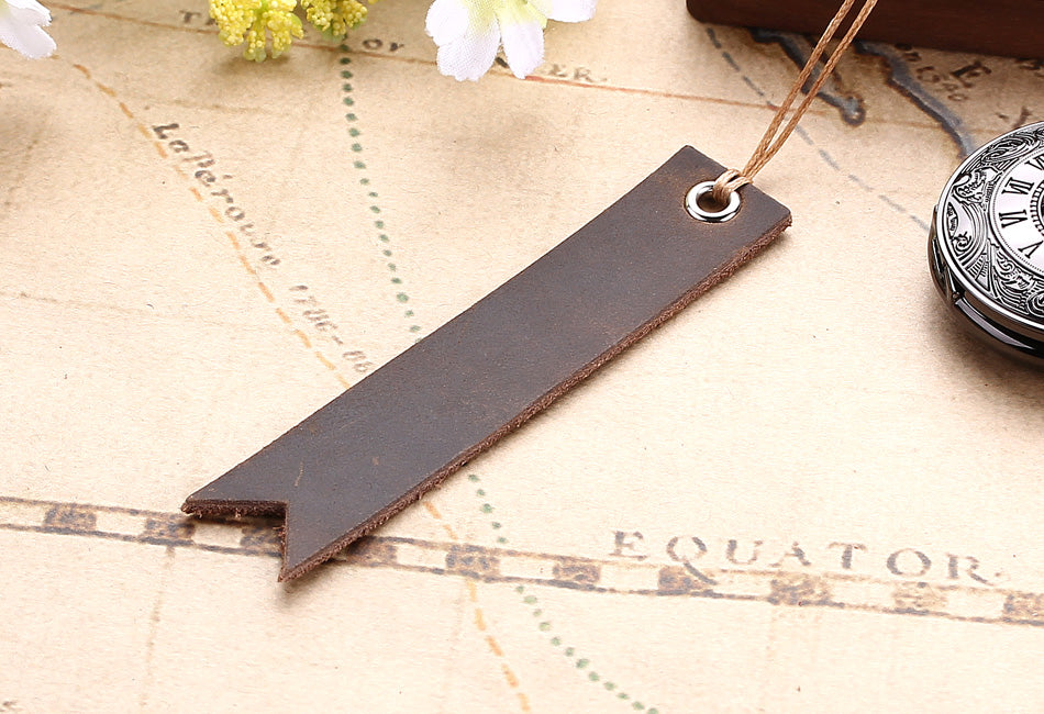 Vintage Leather Bookmark as Christmas Present