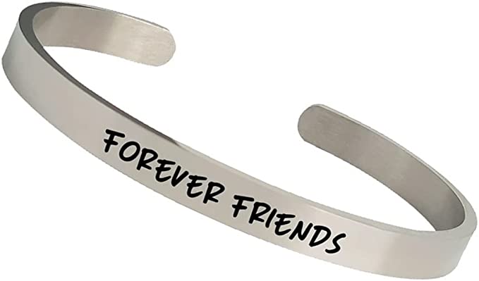 Forever Friends Best Friends Bracelet Cuff for BFF, BESTIES