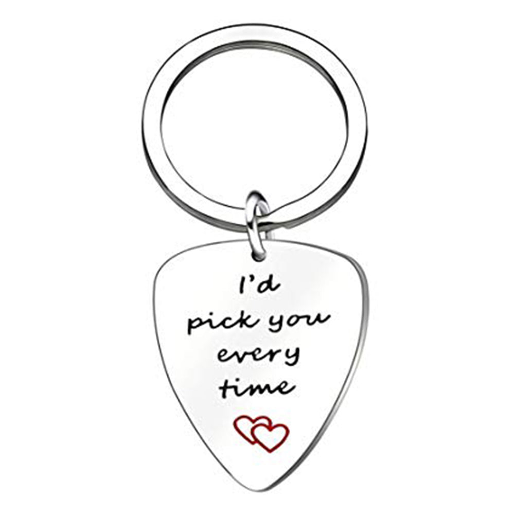 Id Pick You Every Time Guitar Pick Key chain
